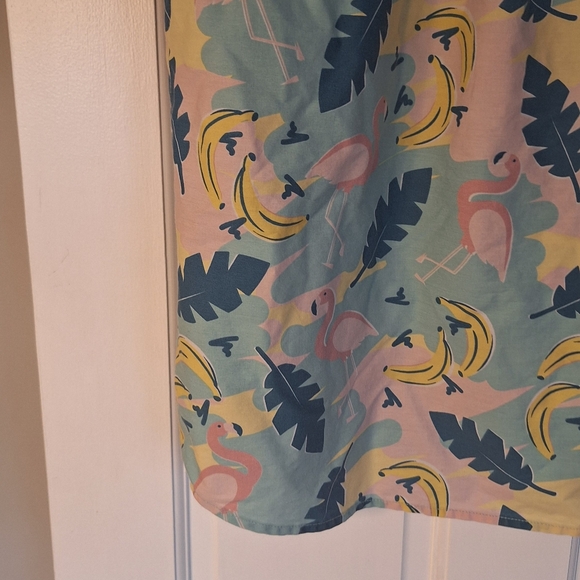 Party Pants Flamingo Banana Print Men's Shirt - Picture 12 of 16